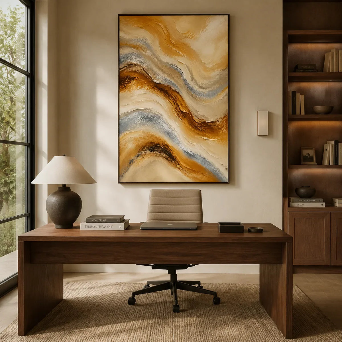 Sandstone Flow Textured Wall Art lifestyle view 7 | Olyrel