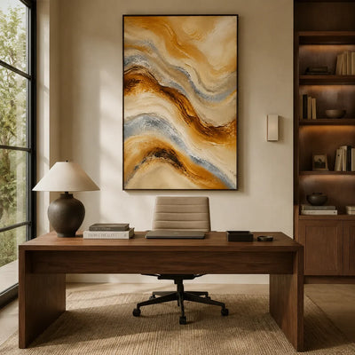 Sandstone Flow Textured Wall Art lifestyle view 7 | Olyrel
