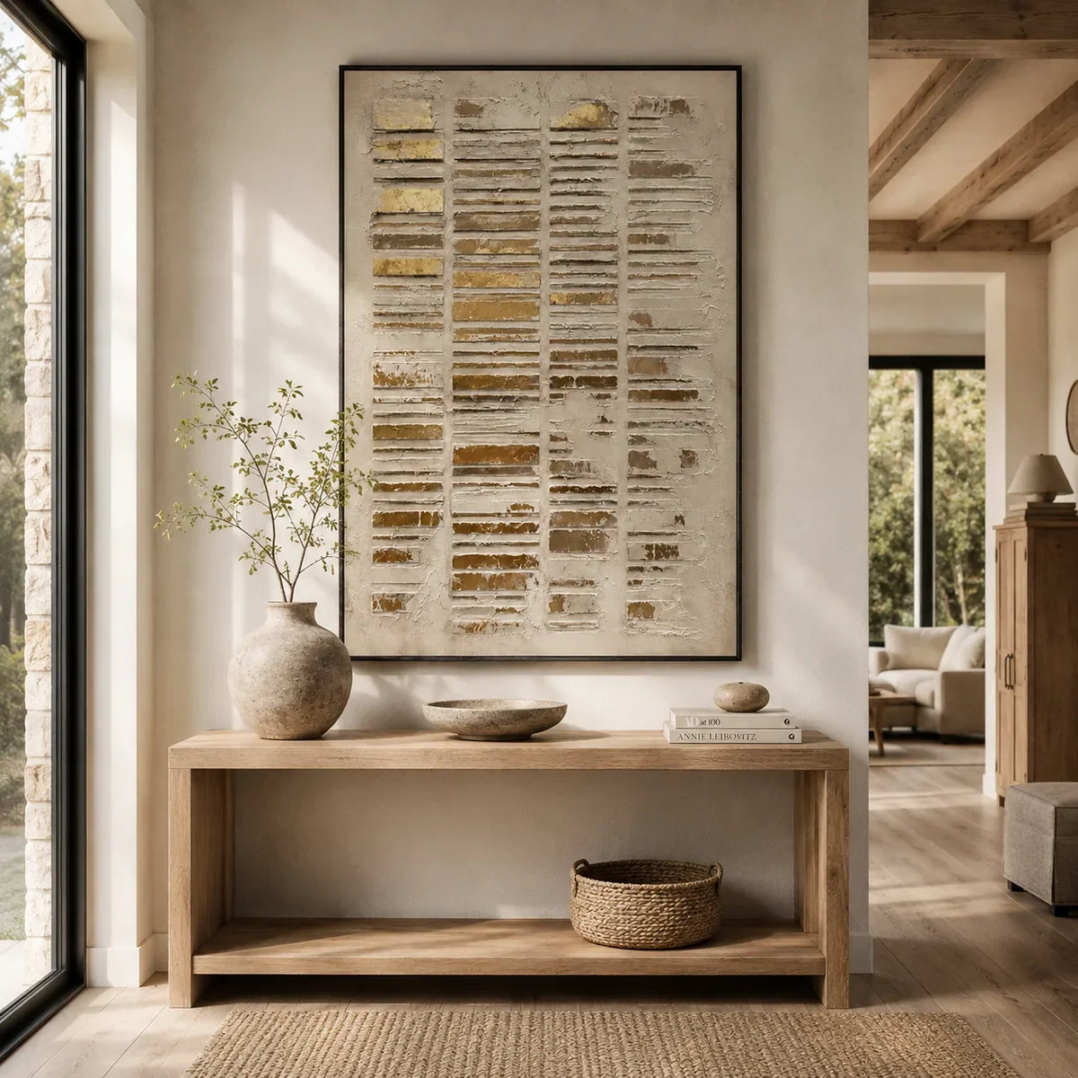 Gilded Column Relief Wall Art lifestyle view 3 | Olyrel