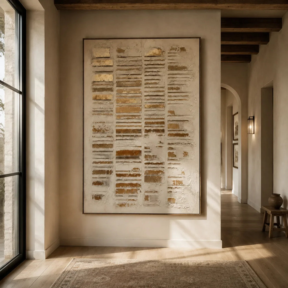 Gilded Column Relief Wall Art lifestyle view 6 | Olyrel