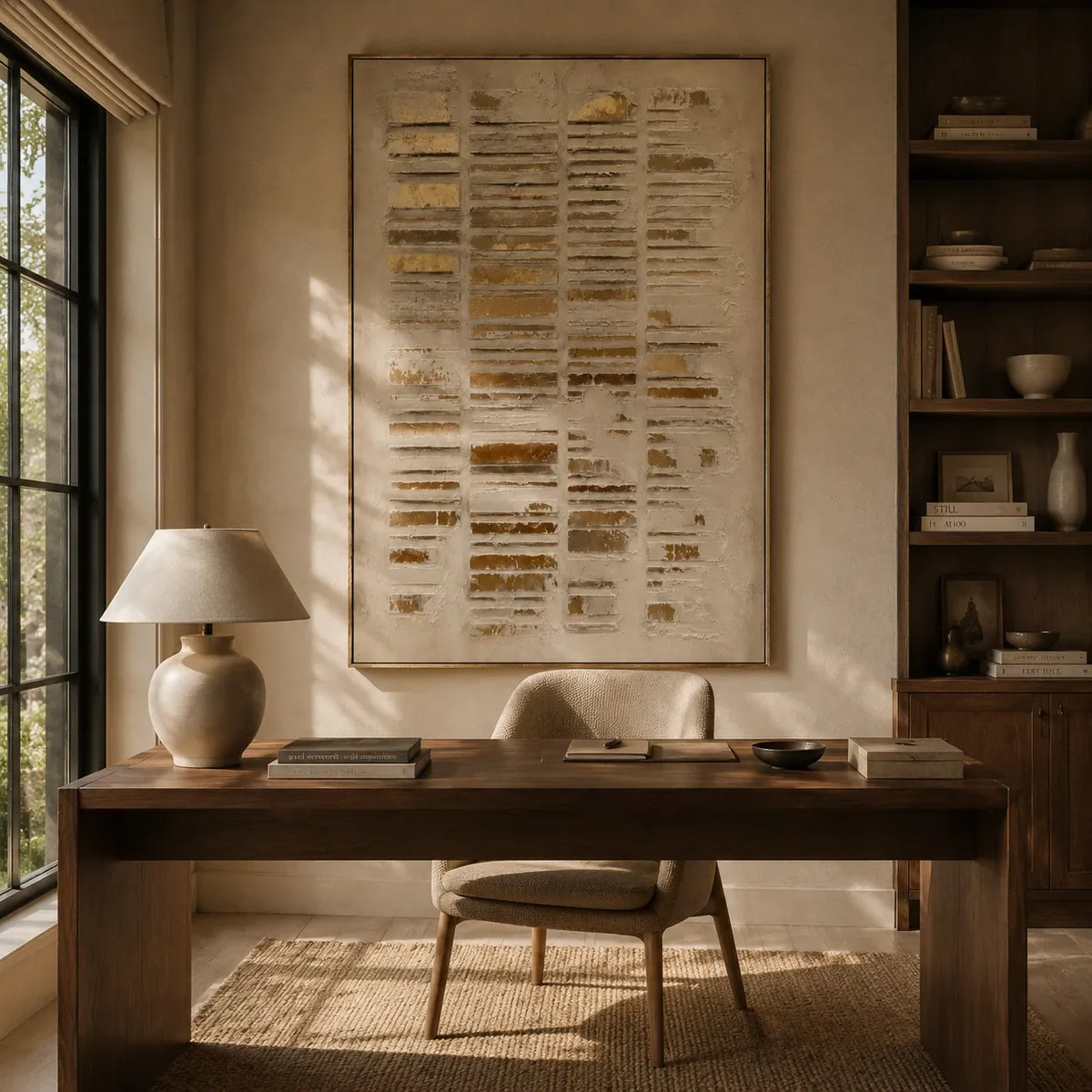 Gilded Column Relief Wall Art lifestyle view 7 | Olyrel
