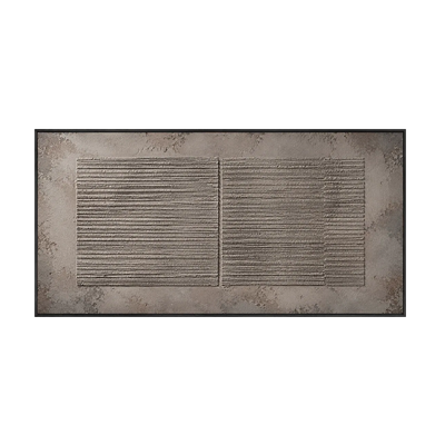 Charcoal Ribbed Relief Wall Art | Olyrel