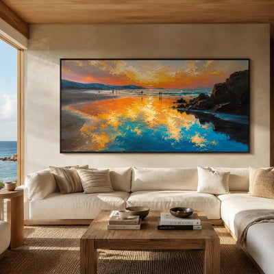 Sunset Cove Coastal Wall Art lifestyle view 3 | Olyrel