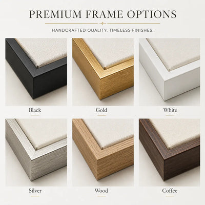 Shadow Figure Abstract Wall Art frame color options | Olyrel